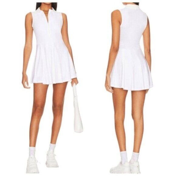 WeWoreWhat Revolve Womens Athletic Tennis Pleated Skort Dress MEDIUM in White - Picture 1 of 9